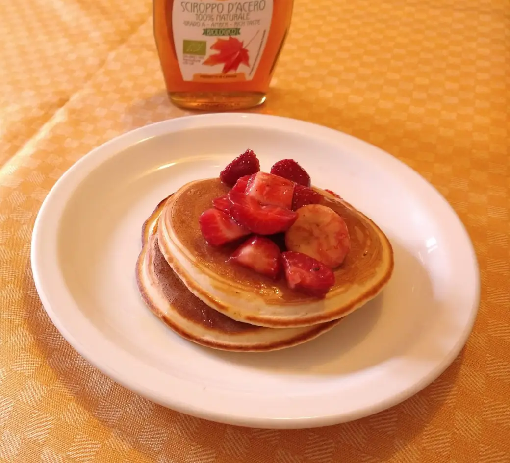 pancake with strawberry