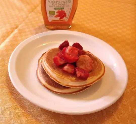 pancake with strawberry